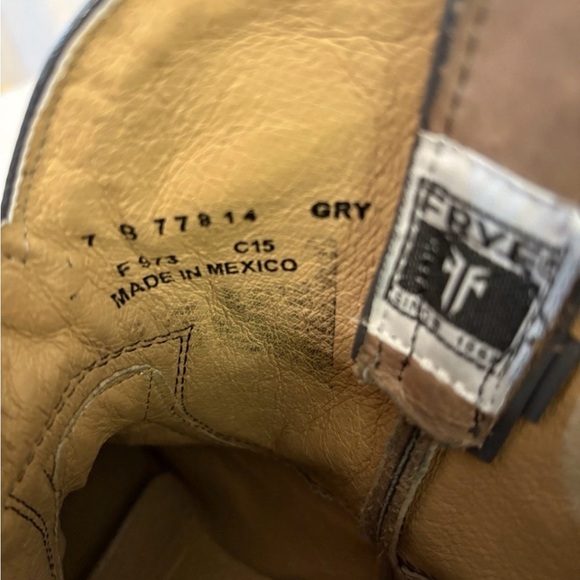 Fyre Women's Leather Boots Size 7B Grey Brown Color Made In Mexico - Picture 8 of 8